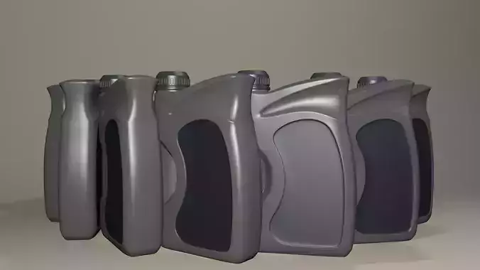 Plastic motor oil container 