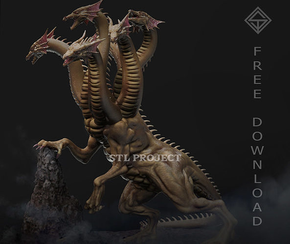 Tiamat free stl project Free 3D print model