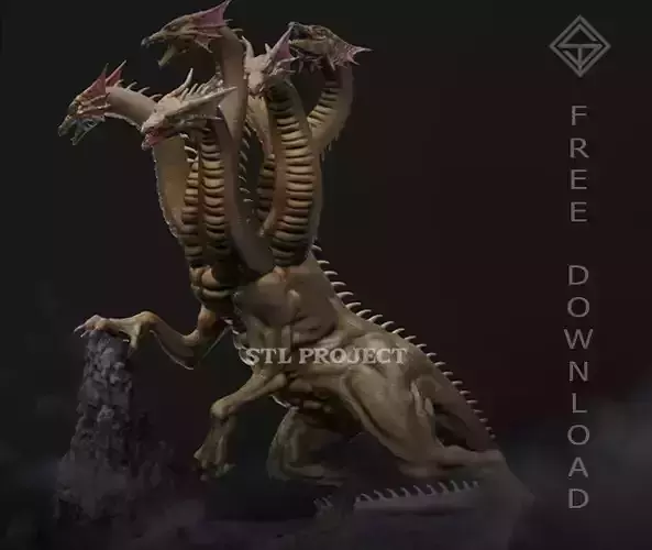 Tiamat free stl project Free 3D print model