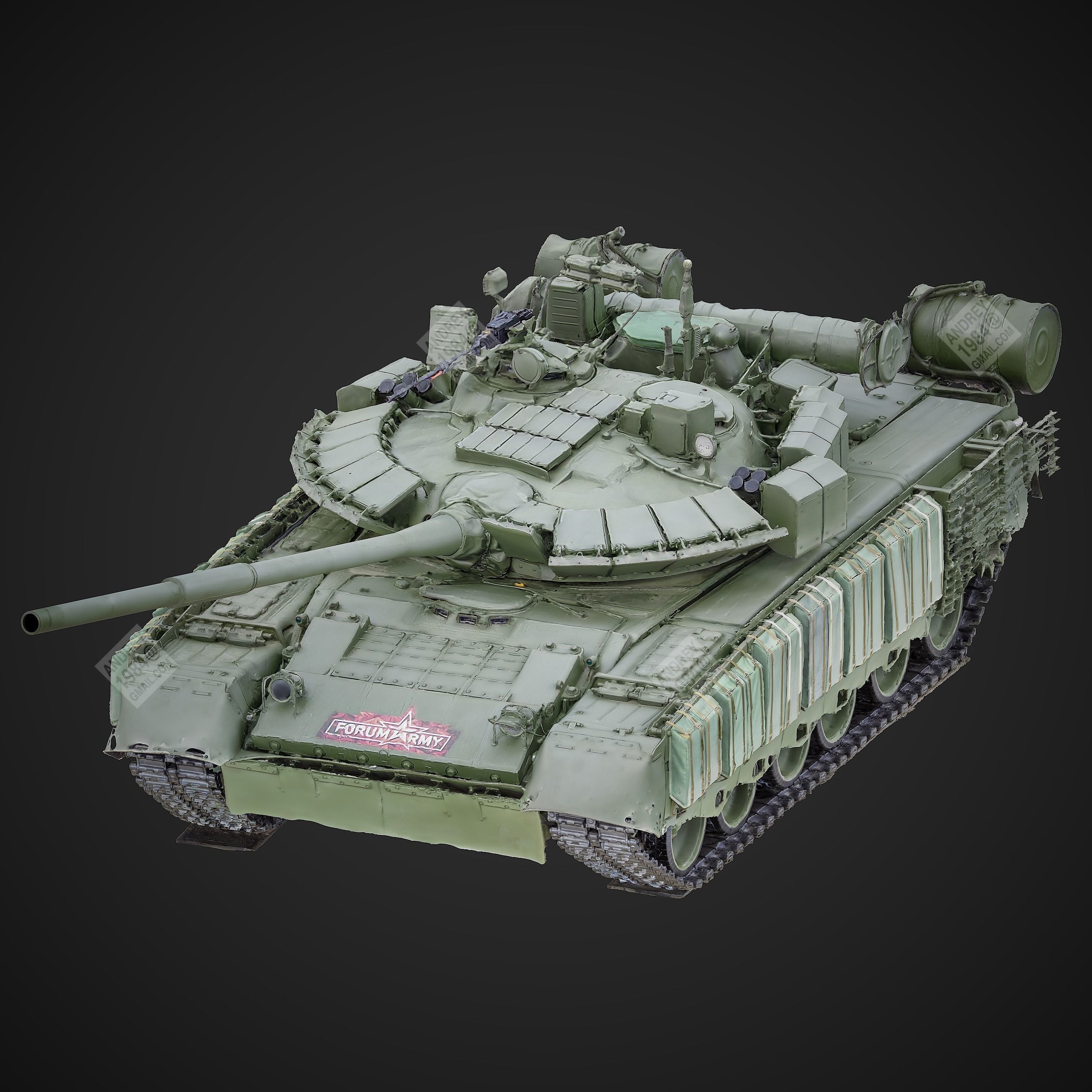 T-80BVM Raw 3D Scan 3D model_0