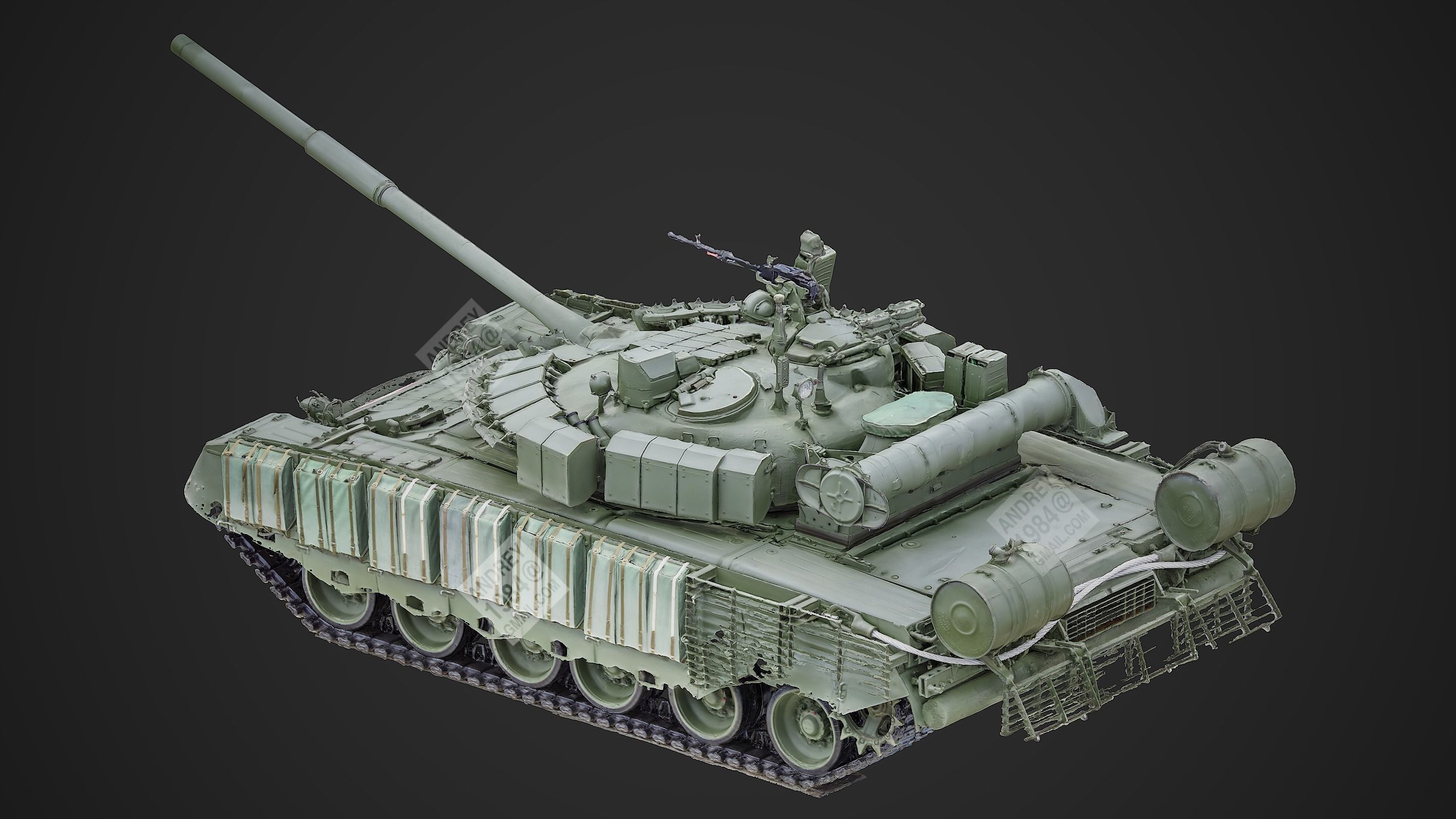 T-80BVM Raw 3D Scan 3D model | CGTrader