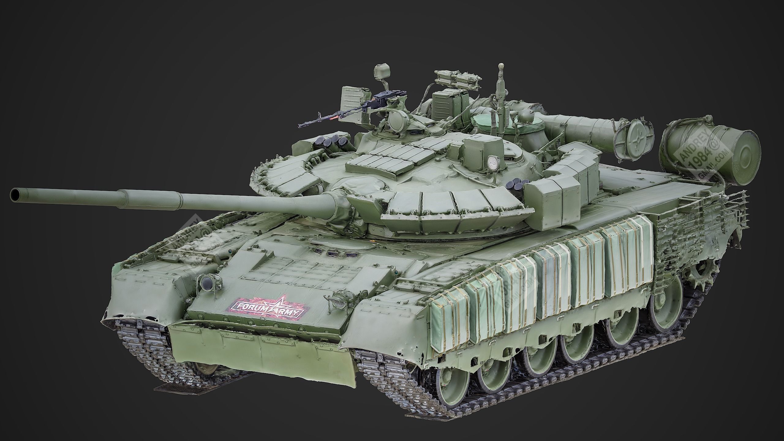 T-80BVM Raw 3D Scan 3D model_8