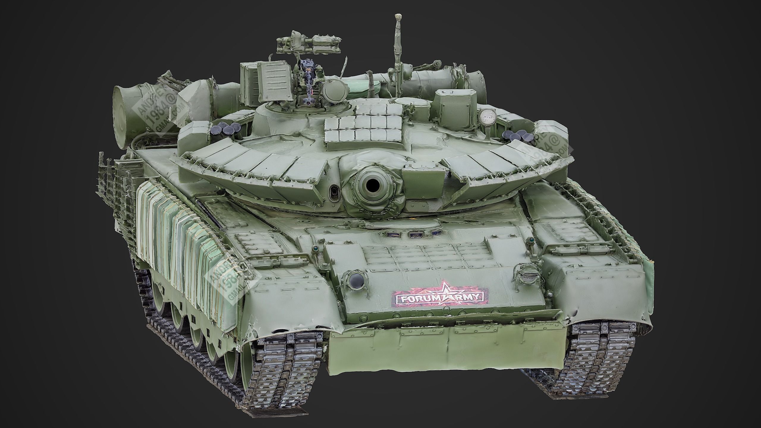 T-80BVM Raw 3D Scan 3D model_7