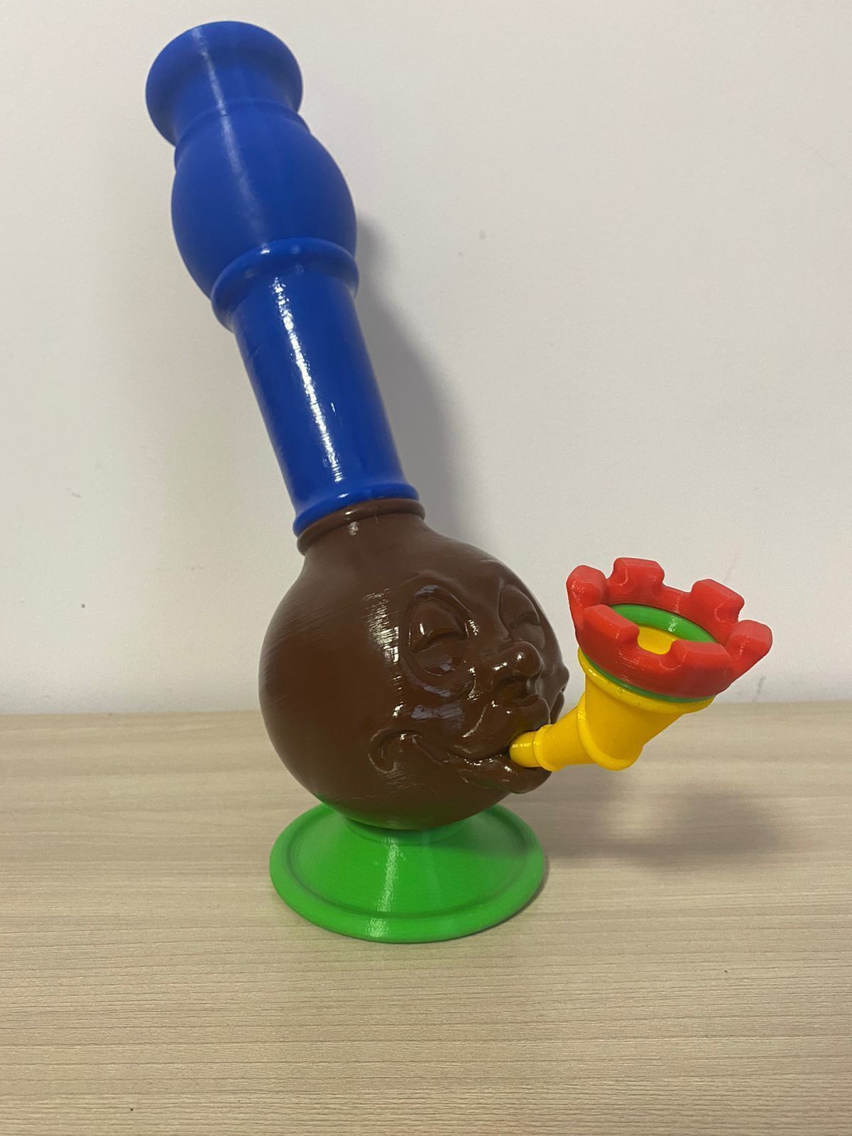 Bong Bong toy pipe with flower 3D print model_6
