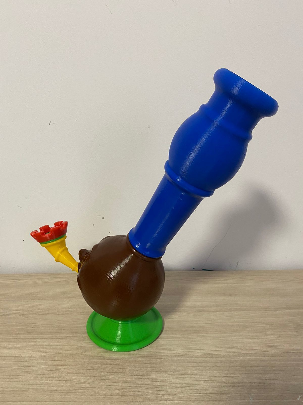 Bong Bong toy pipe with flower 3D print model_8