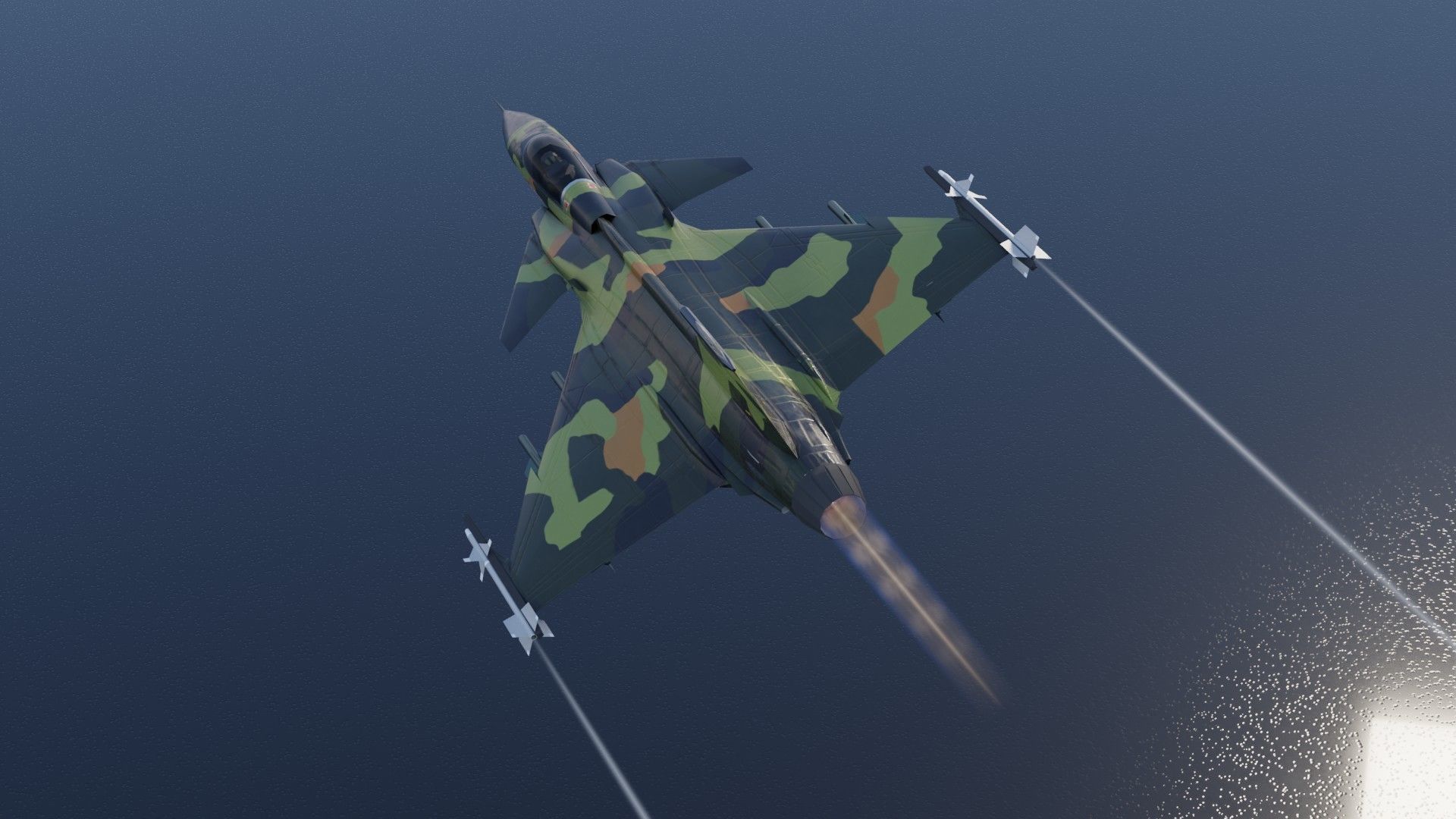 SAAB JAS-39 Gripen Low-poly 3D model_15
