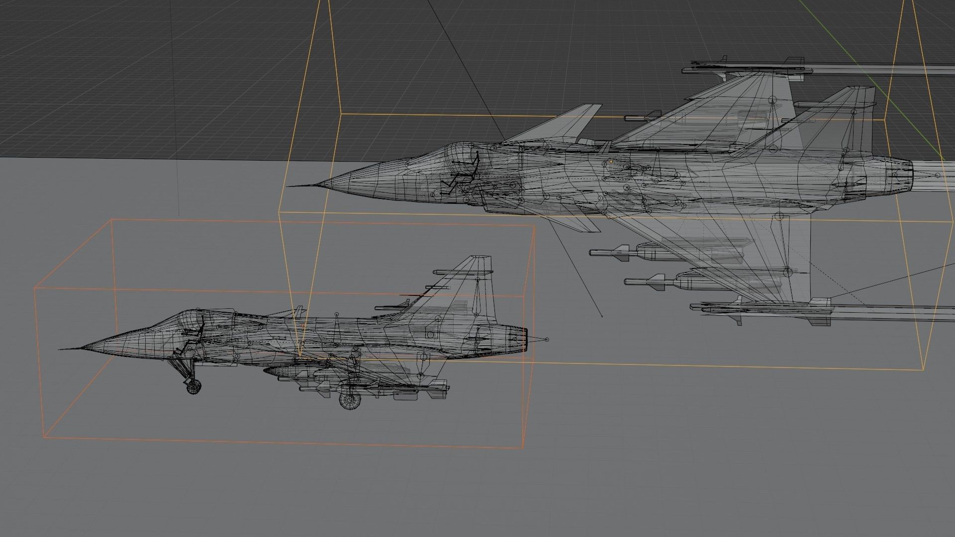 SAAB JAS-39 Gripen Low-poly 3D model_17