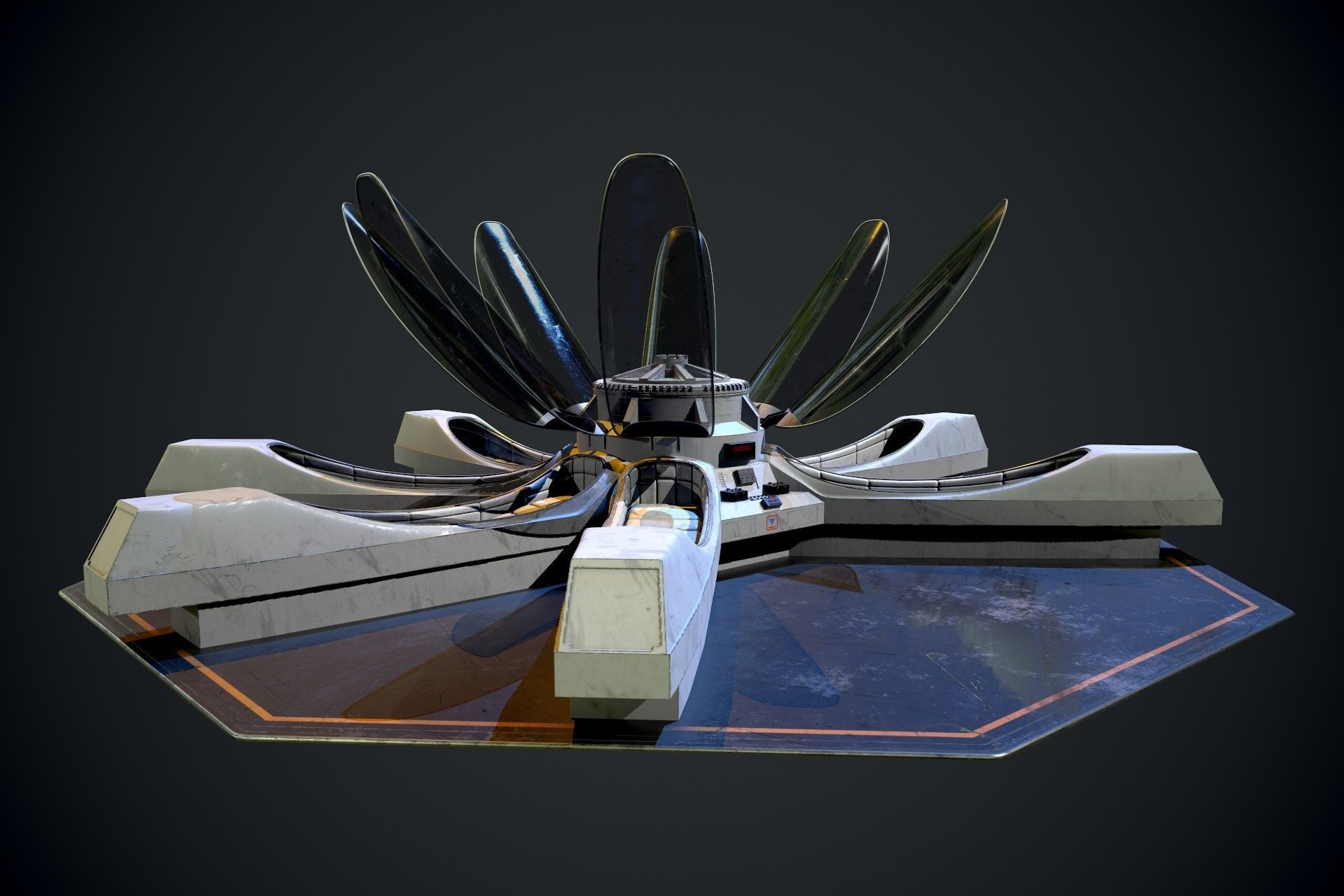 Hypersleep Chamber ALIEN 3D model_1