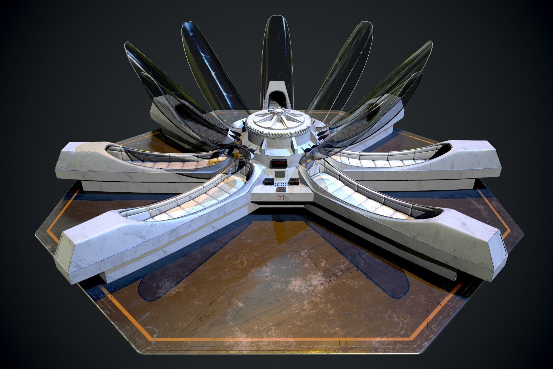 Hypersleep Chamber ALIEN 3D model_2