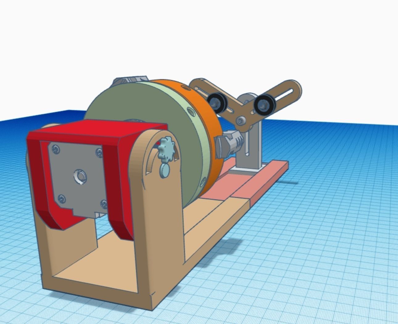 DIY CHUCK ROTARY  Y AXIS FOR LASER ENGRAVER 3D print model_6