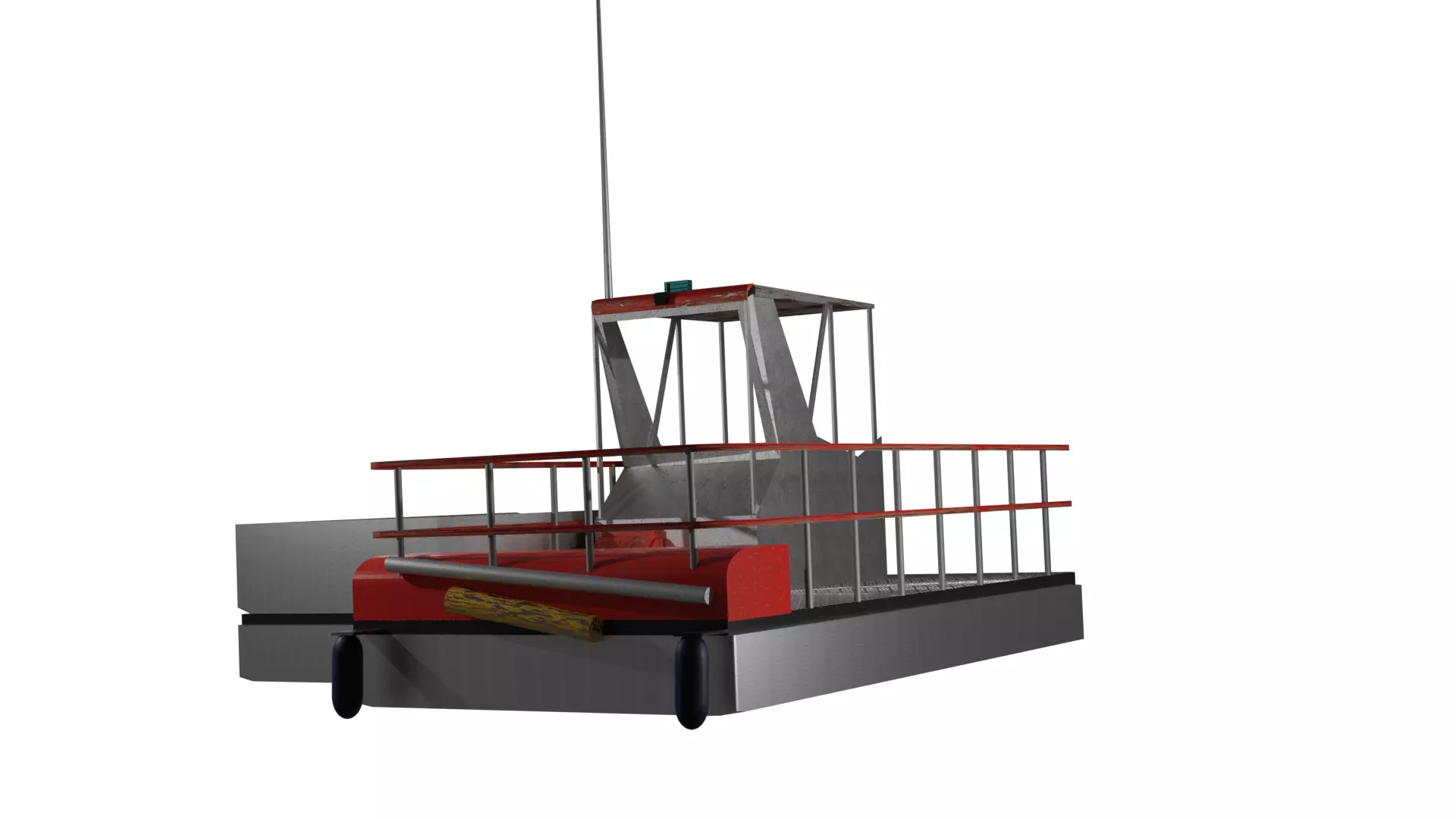 Boat model with ladder Free 3D model_0
