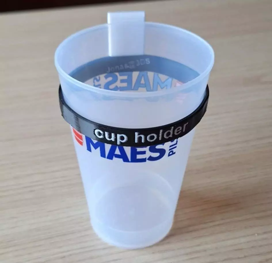 Handy Clip On Cup Holder for Festivals  3D print model_0