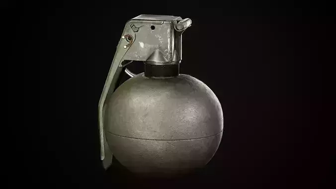 M67 grenade Low-poly 3D model