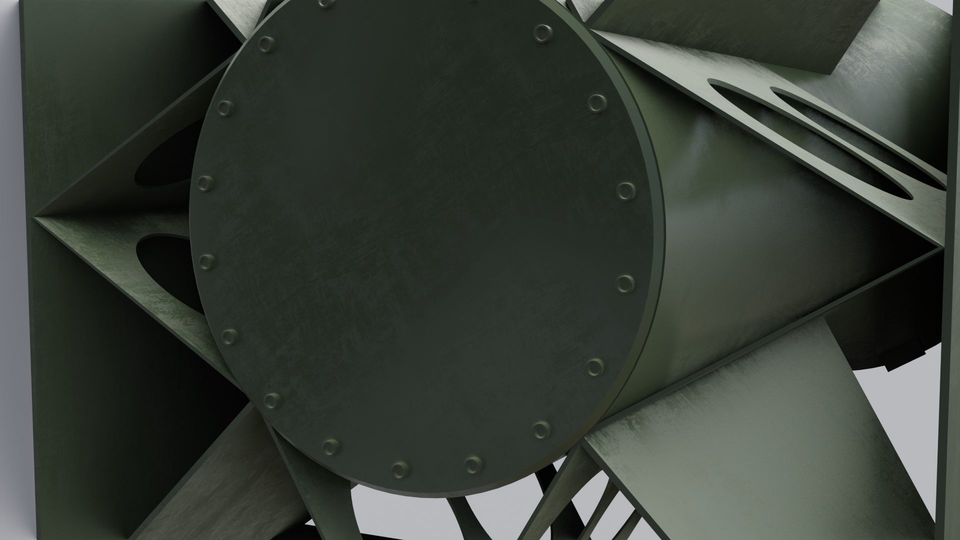 Little Boy nuclear bomb Low-poly 3D model_18