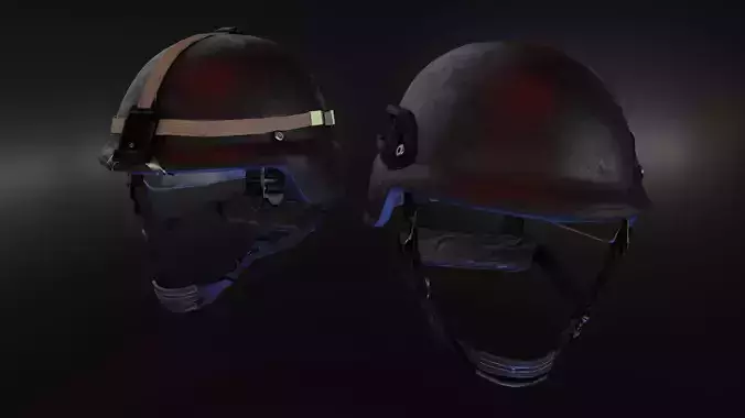 PASGT Helmet Low-poly 3D model