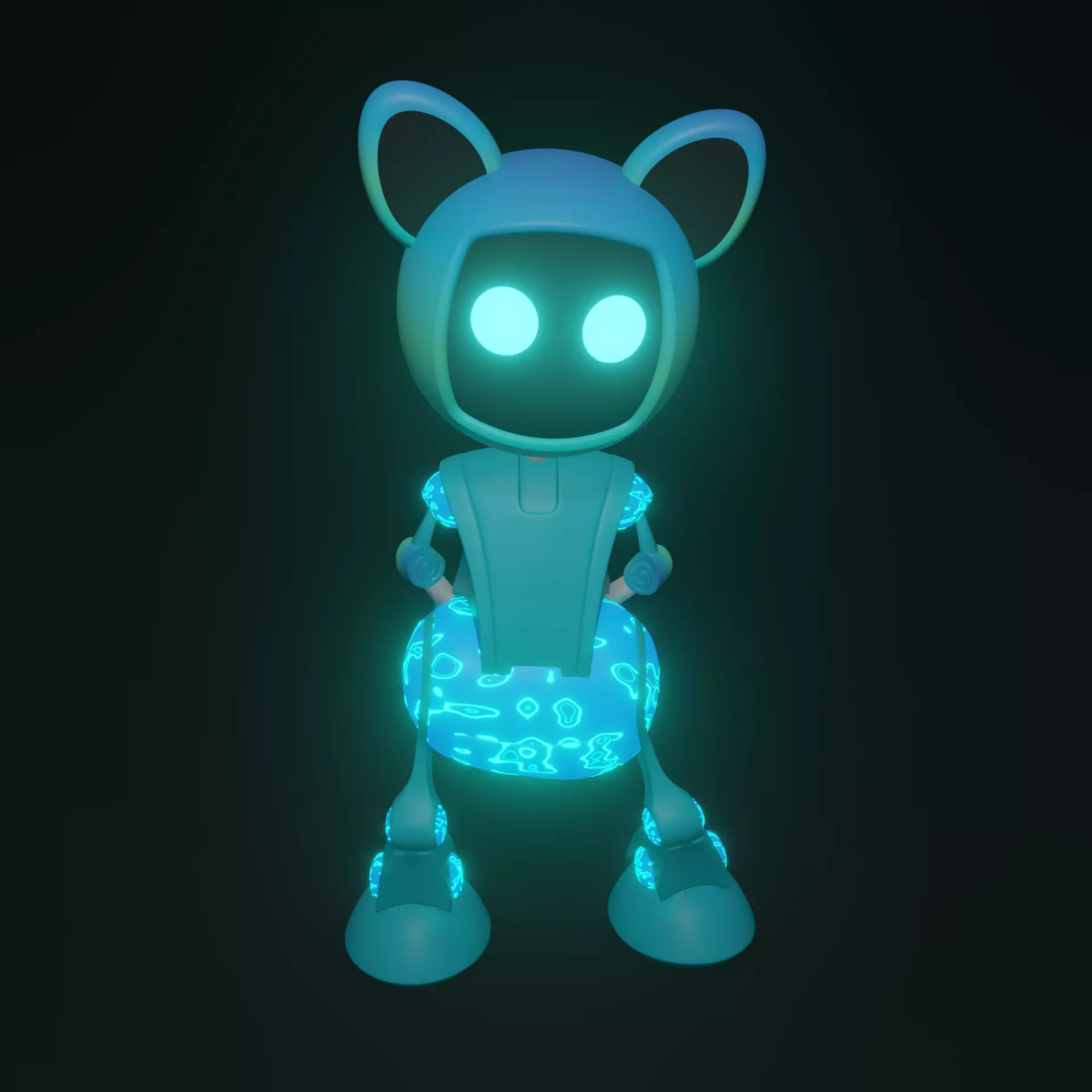 Robot Cat 3D model
