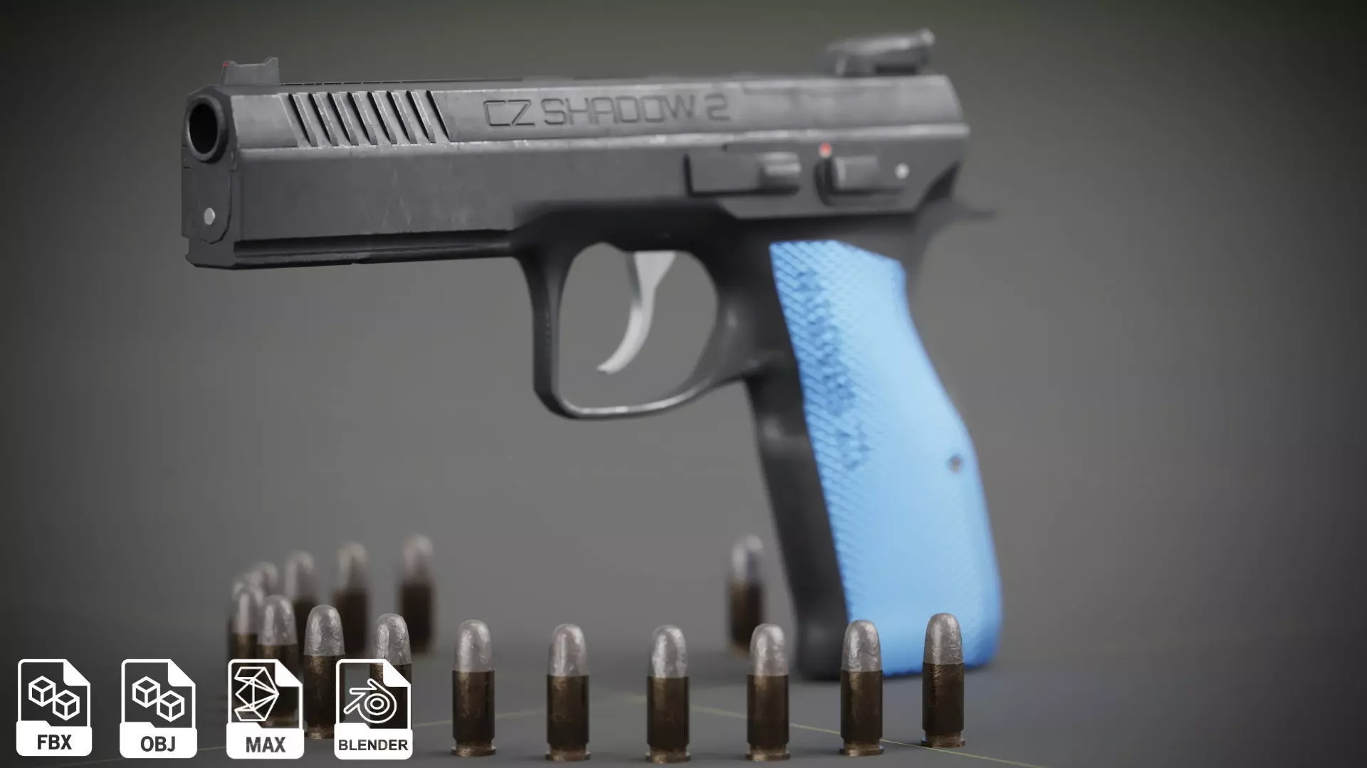 Shadow CZ 2 Low-poly 3D model_0