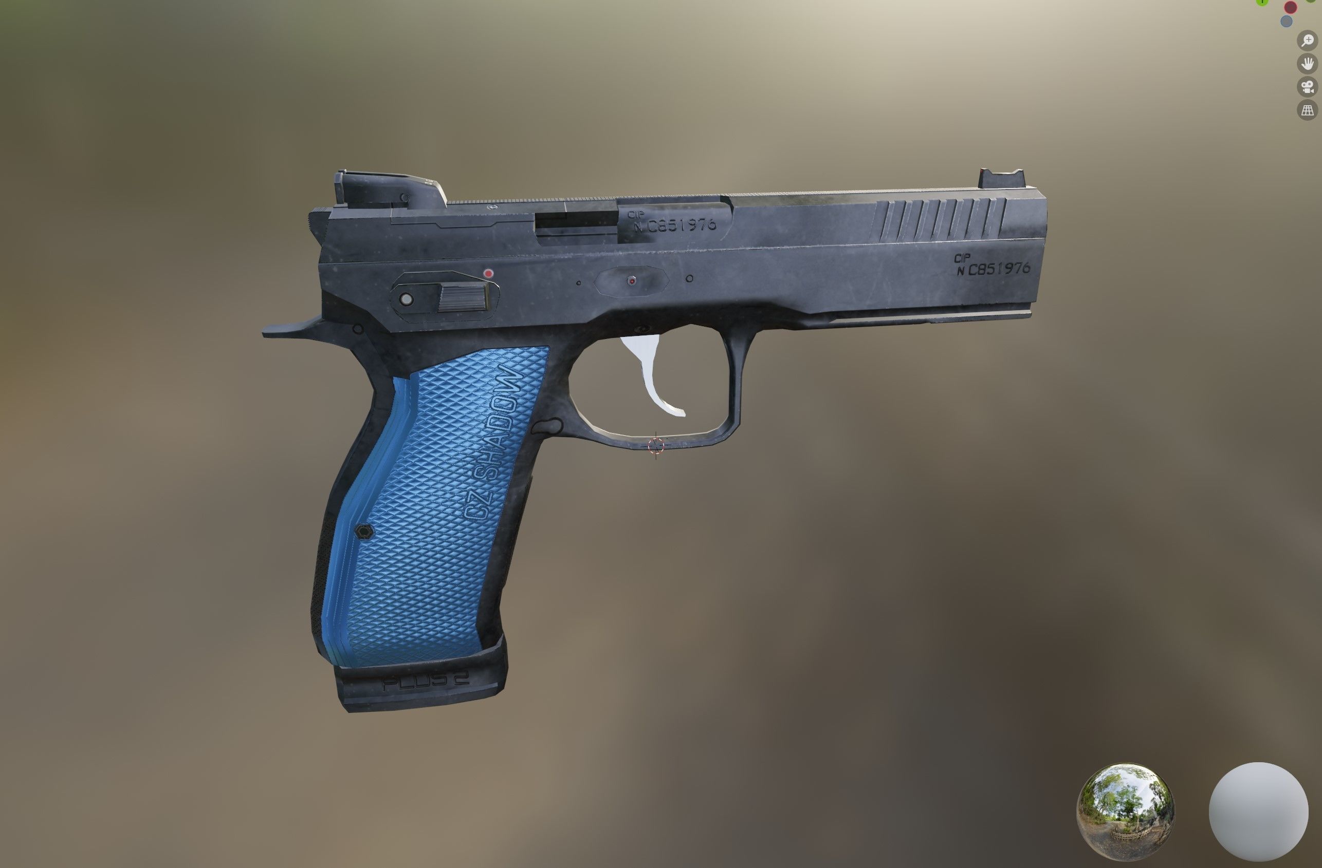 Shadow CZ 2 Low-poly 3D model_1