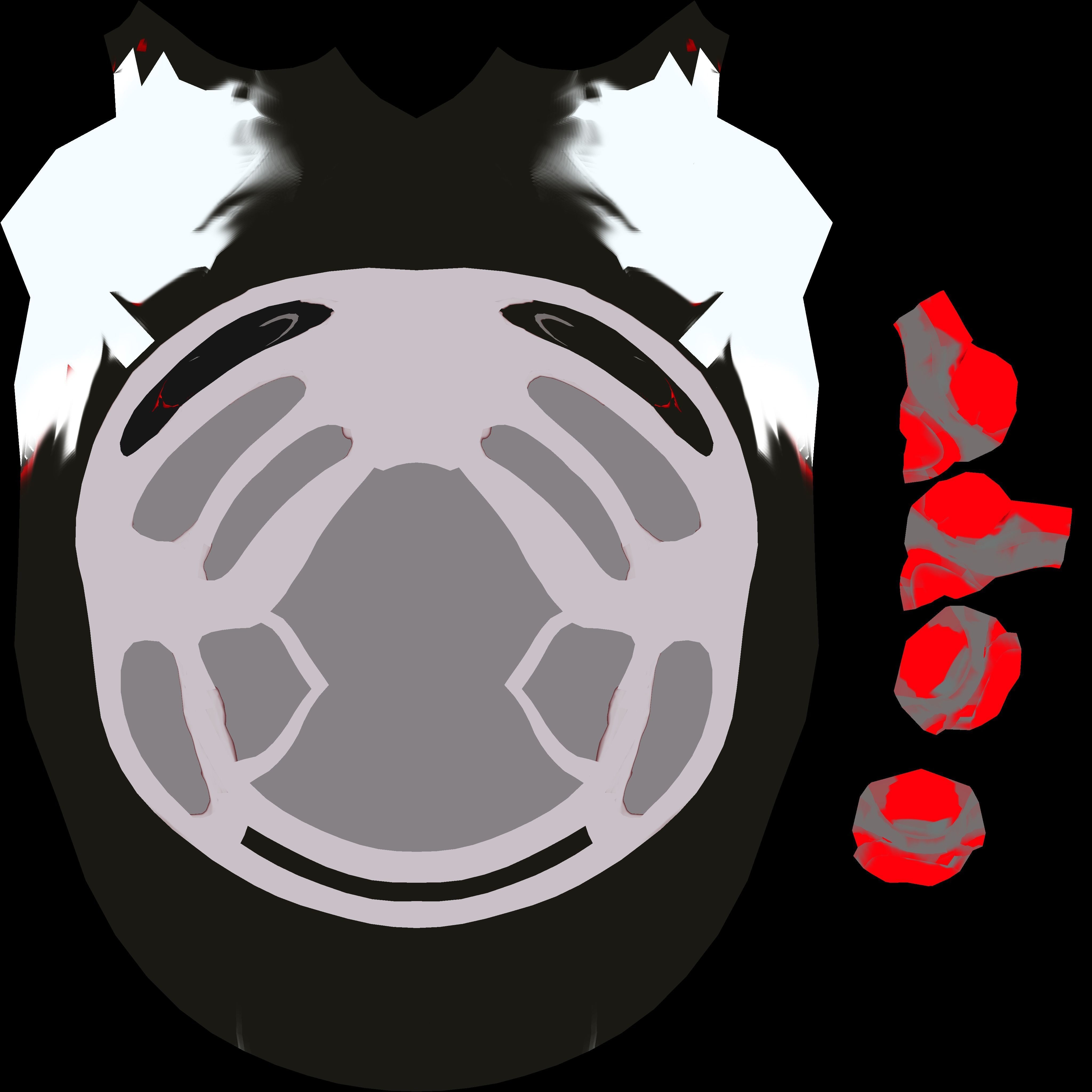 space helmet with horns Low-poly 3D model_3