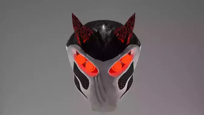 space helmet with horns