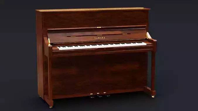Yamaha Digital Piano - Wooden 3D model