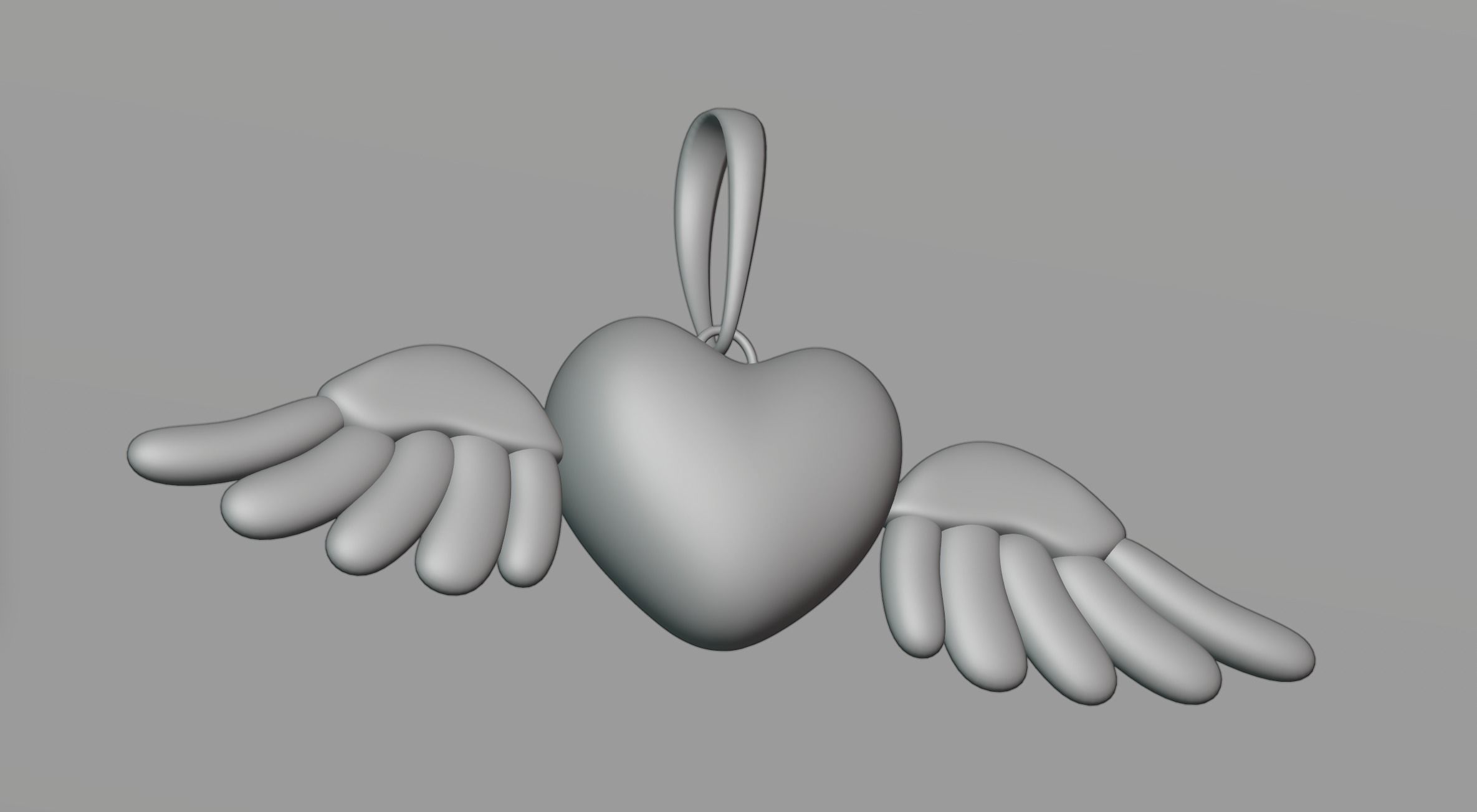 Heart pendant 3 3D model_4