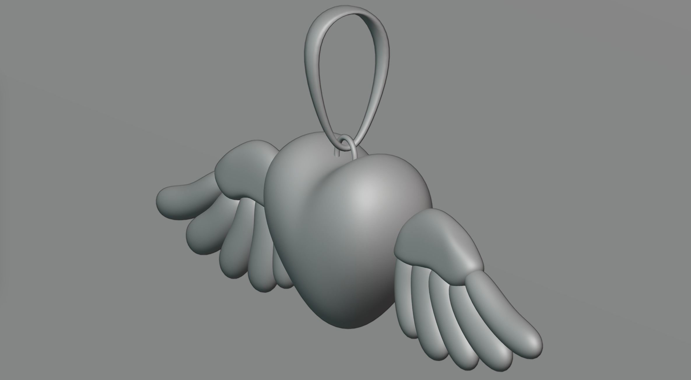 Heart pendant 3 3D model_5