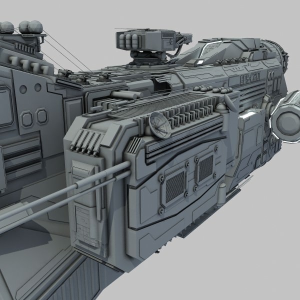 Light Cruiser - Preacher class 3D model_13