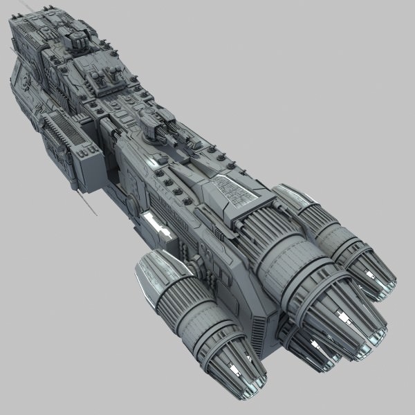 Light Cruiser - Preacher class 3D model_9