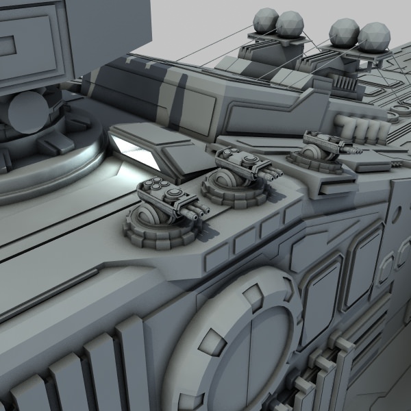 Light Cruiser - Preacher class 3D model_20