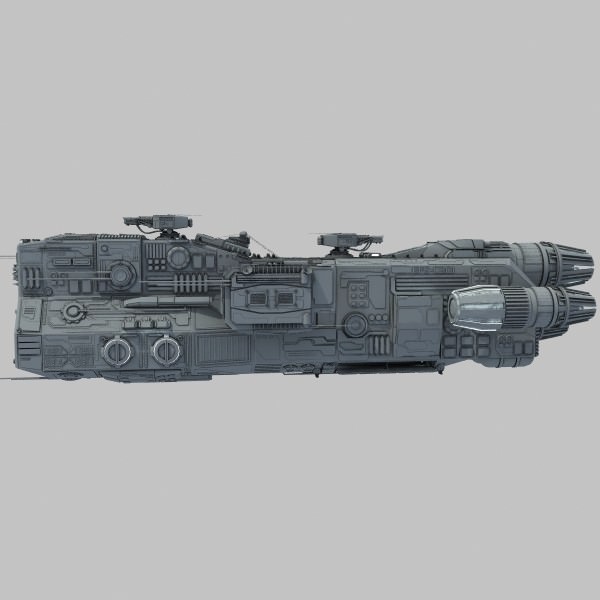 Light Cruiser - Preacher class 3D model_1
