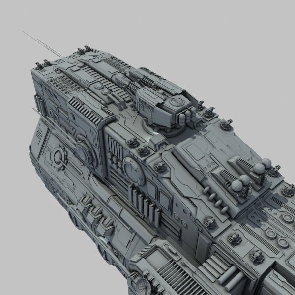 Light Cruiser - Preacher class 3D model_12