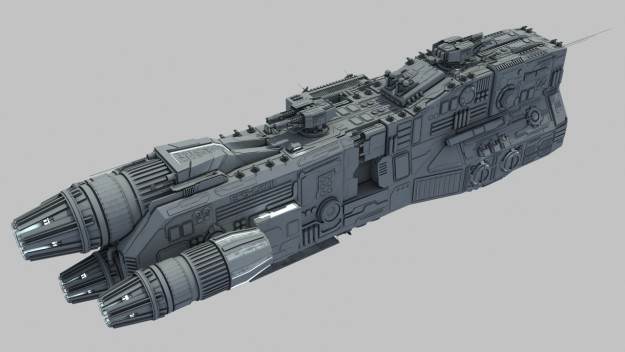 Light Cruiser - Preacher class 3D model_3