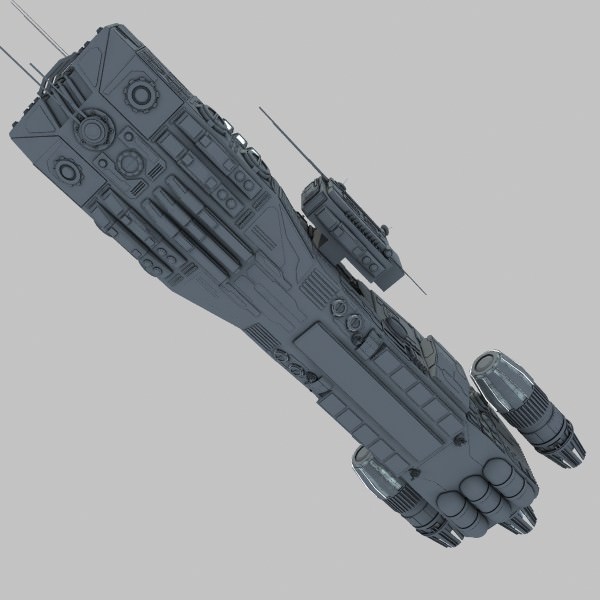 Light Cruiser - Preacher class 3D model_16