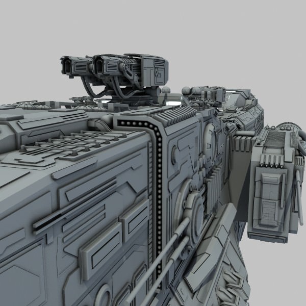 Light Cruiser - Preacher class 3D model_10