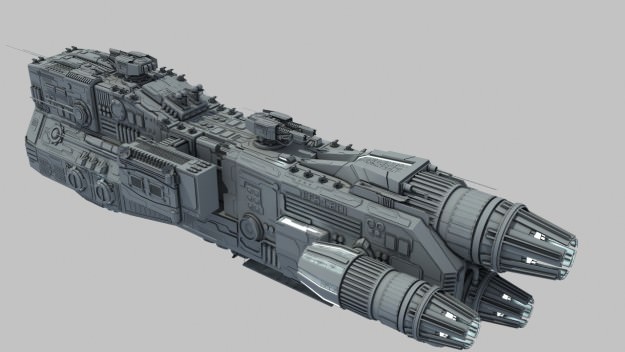 Light Cruiser - Preacher class 3D model_5
