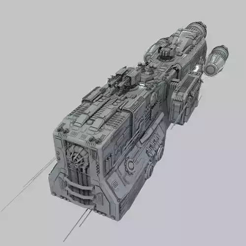 Light Cruiser - Preacher class 3D model