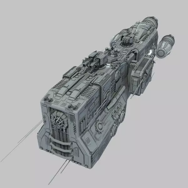 Light Cruiser - Preacher class 3D model_0