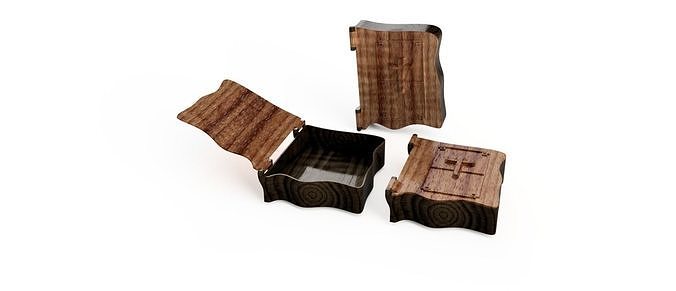 Biblia pair of wooden boxes 3D print model