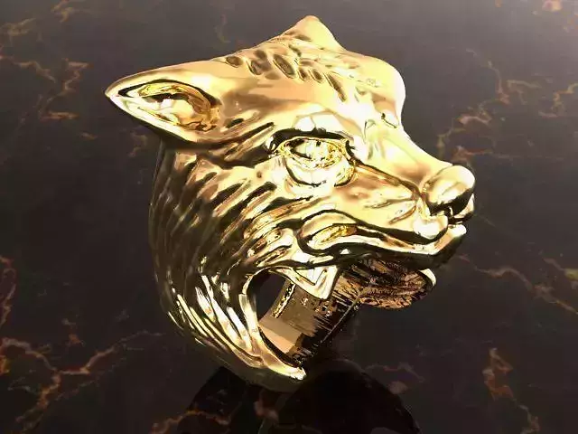 wolf Ring 3D print model
