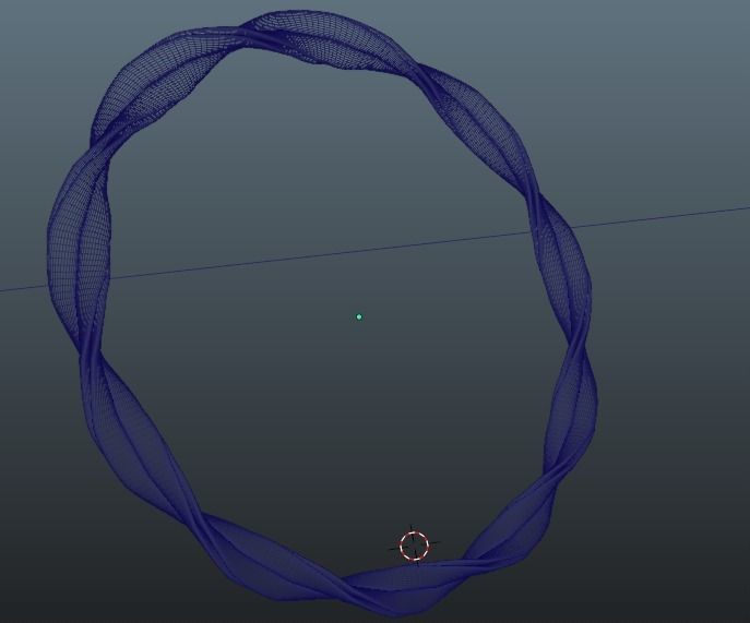 Blue ring type 3 3D model_3