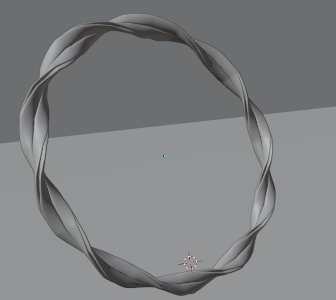Blue ring type 3 3D model_4