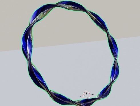 Blue ring type 3 3D model_5