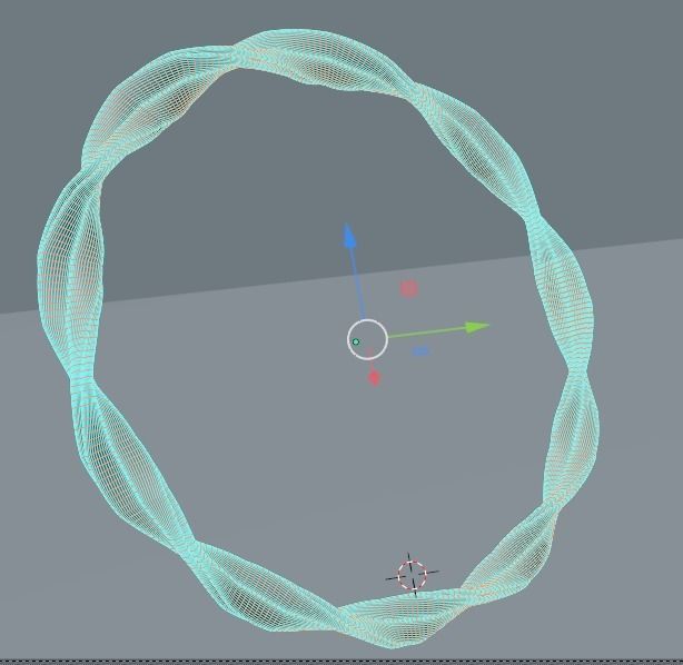 Green ring type 3 3D model_2