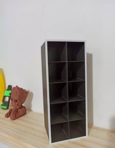 Organizador storage box on shelf Free 3D print model