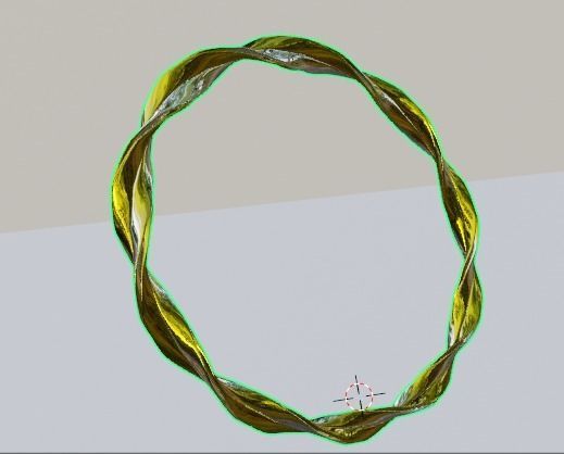 Gold ring type 3 3D model_5