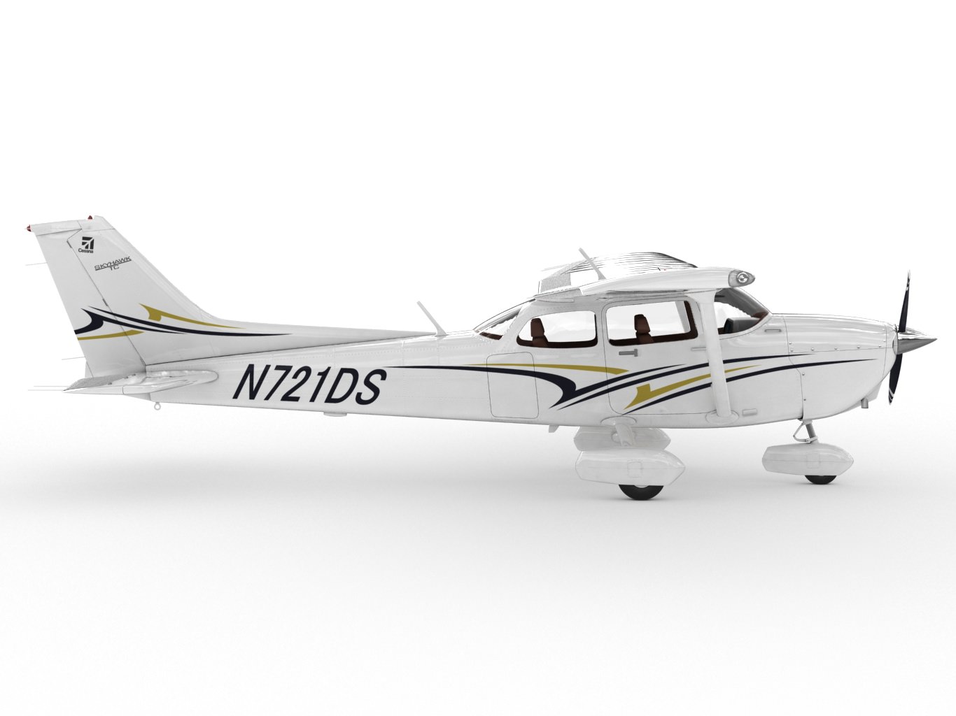 Cessna 172 Skyhawk 3D model_3