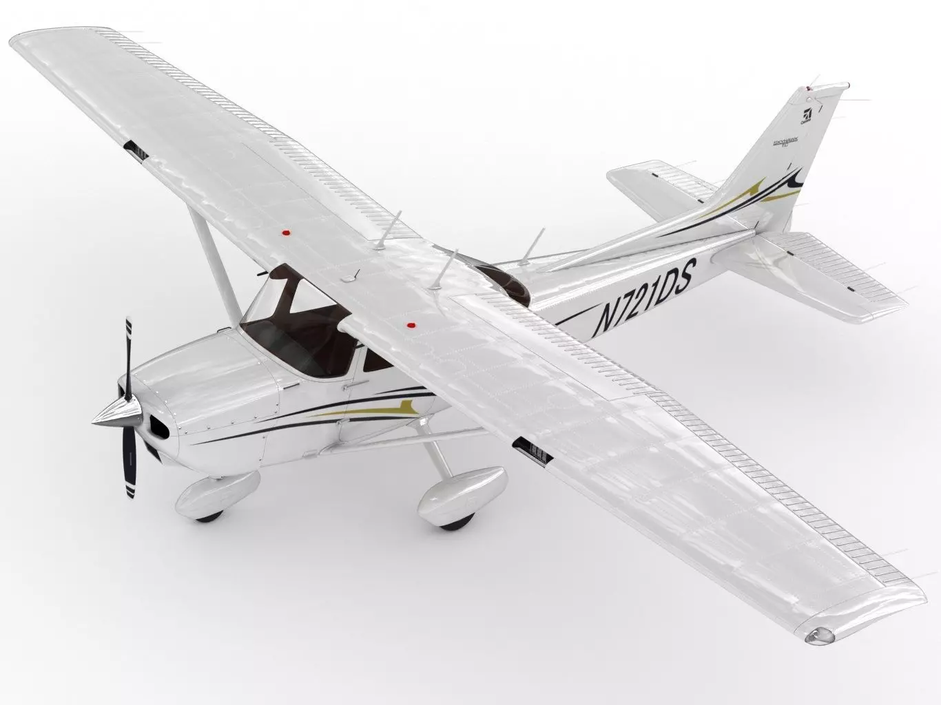 Cessna 172 Skyhawk 3D model_0