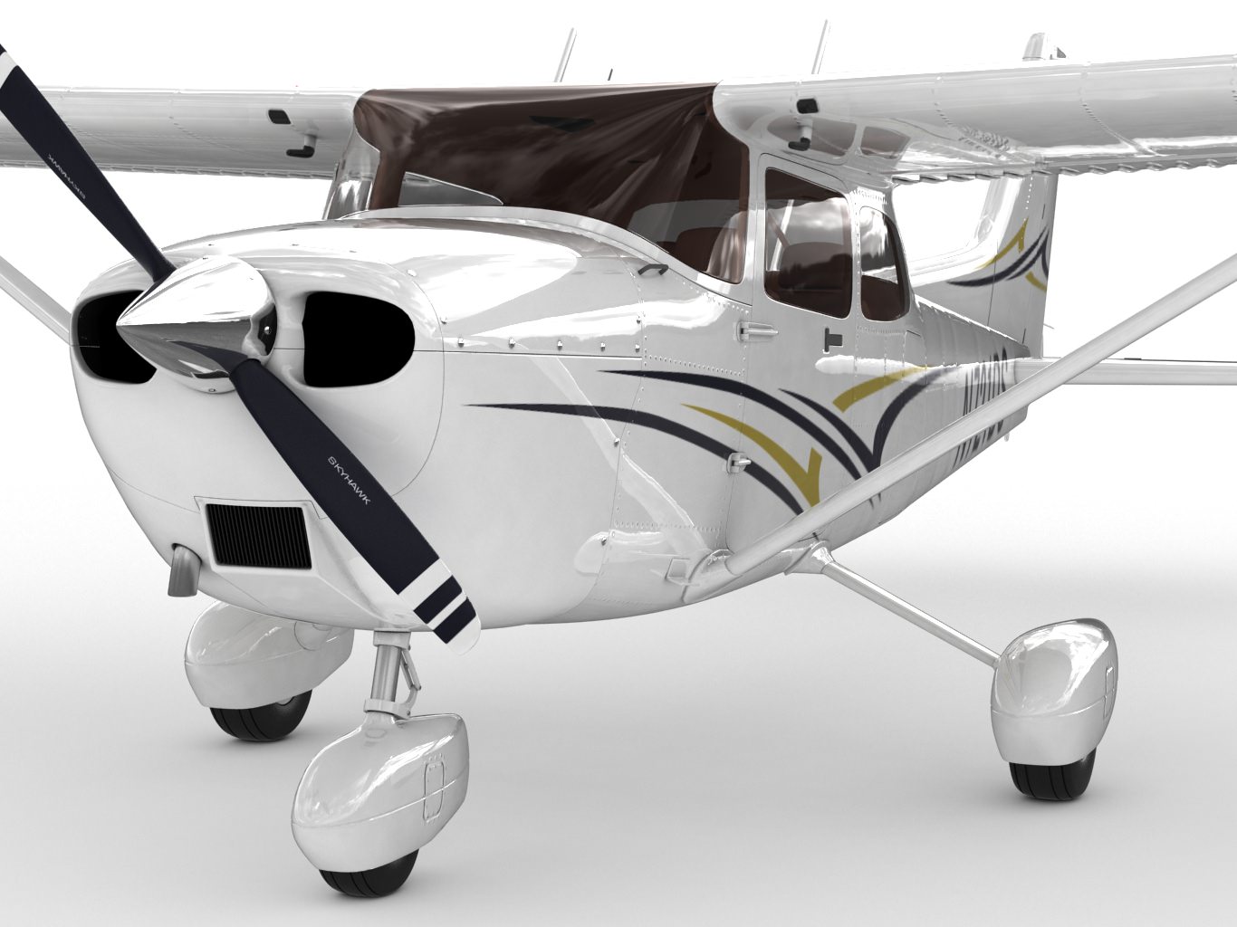 Cessna 172 Skyhawk 3D model_1