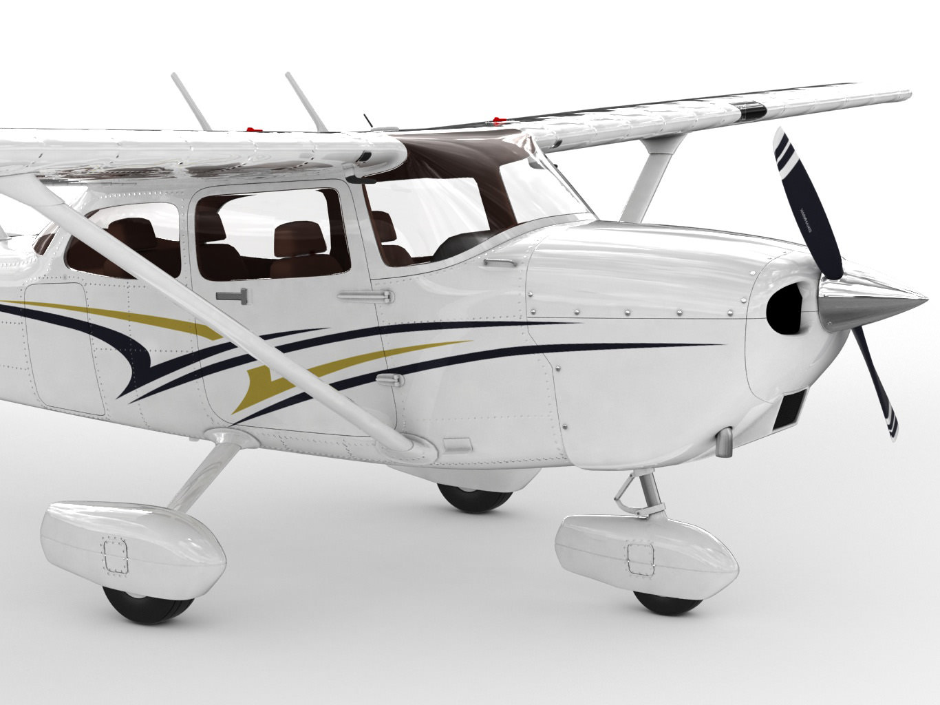 Cessna 172 Skyhawk 3D model_2